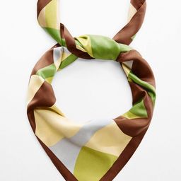 MANGO Satin-Finish Printed Scarf-picture-41