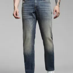 Jack & Jones Dark Blue Cotton Slim Fit Jeans-picture-28