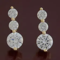 Kushal's 92.5 Silver White Gold Polished Earrings for Women-image-40