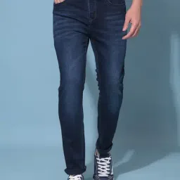 Crimsoune Club Navy Blue Skinny Fit Jeans-image-23
