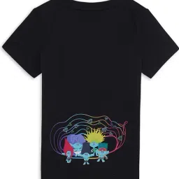 Puma Boys Black Cotton Printed T-Shirt image 4