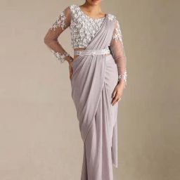 Soch Purple Ready To Wear Saree-picture-20