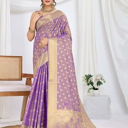 Mitera Ethnic Motifs Woven Design Zari Tissue Saree-picture-11