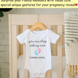 Lillypupp Unisex White Cotton Printed Short Sleeves Bodysuit image 3