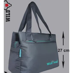 WILDMODA Brand Logo Printed Structured Shoulder Bag image 5