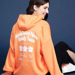 Mast & Harbour Printed Hooded Sweatshirt-picture-17