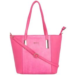 Elle Pink Solid Shoulder Handbag-picture-49