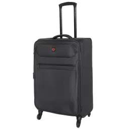 Swiss Brand Hamilton Dark Grey Large Soft Trolley Bag - 28 cm image 3
