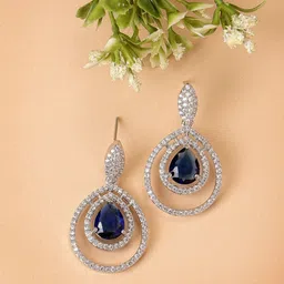 ZENEME Teardrop Shaped Drop Earrings image 1