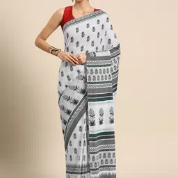 BUTA BUTI Floral Printed Cotton Saree-picture-14