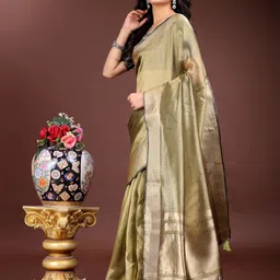 leelipeeri designer LeeliPeeri Zari Organza Saree image 3