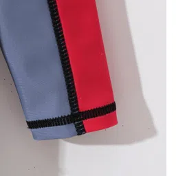 Kookie Kids Full  Sleeves Legged Swimsuit with Text Print -  Black image 5