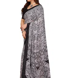 Moda Rapido Geometric Printed Saree with Unstitched Blouse Piece image 4