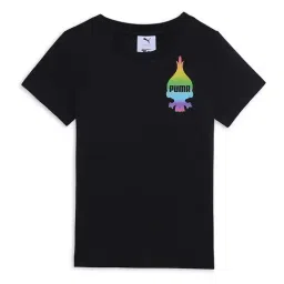 Puma Boys Black Cotton Printed T-Shirt image 3