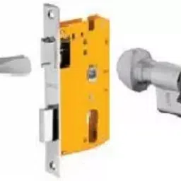 Dorset 60 mm Lever Handle Lock Set With Coin and Knob Cylinder Silver Chrome ML NO-picture-14