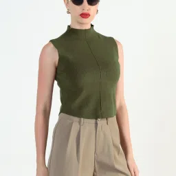 showoffff Showoff Green Regular Fit Top image 3