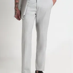 SHOWOFFFF Men Comfort Slim Fit Low-Rise Trousers-picture-13