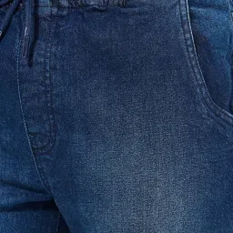 Styli Dark Blue Slim Fit Lightly Washed Jogger Jeans image 3