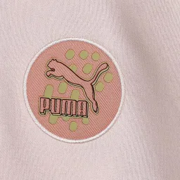 Puma Kids Pink Cotton Printed Full Sleeves Sweater image 3