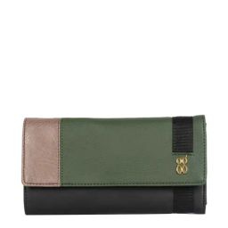 Baggit Lwxe Toxic Black Color Block Tri-Fold Wallet for Women-picture-13