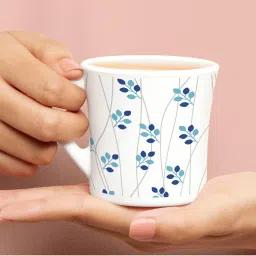 Larah By Borosil White Opalware 210 ML Mug - Set of 6 image 3