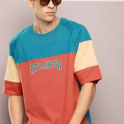 Dillinger Red Loose Fit Printed T-Shirt image 3