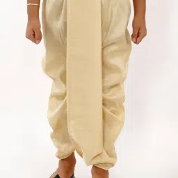 VASTRAMAY Kids Golden Regular Fit Dhoti-picture-33