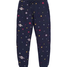 Plum Tree Kids Navy Cotton Printed Joggers-picture-5