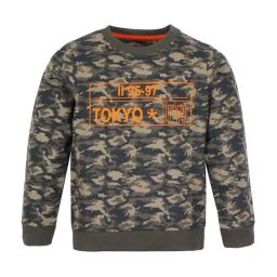 Plum Tree Kids Green & Beige Cotton Camouflage Full Sleeves Sweatshirt-picture-47