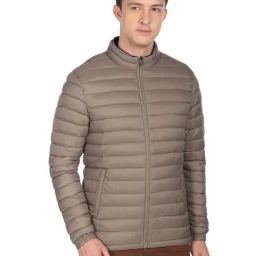 Arrow Sport Light Brown Regular Fit Quilted Jacket-picture-41