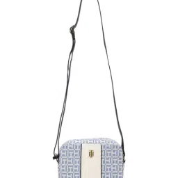 Tommy Hilfiger Blue Spell & White Greige Medium Cross Body Bag-image-10