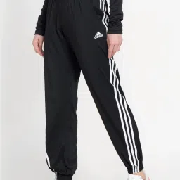 ADIDAS Black Striped Sports Joggers image 3