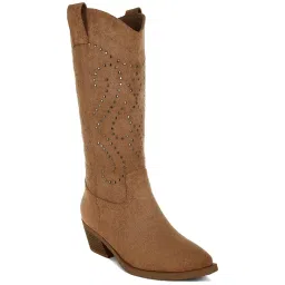 Rag & Co Women's Camel Casual Booties image 3