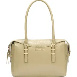 Caprese Alpine Oat Macie Animal Effect Small Leather Satchel image 2