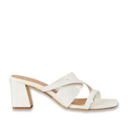Code by Lifestyle Women's White Cross Strap Sandals-picture-28