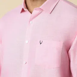 Allen Solly Pink Slim Fit Texture Shirt image 3