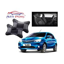 Auto Pearl Black Grey Car Neck Cushion/Neck Pillow Compatible with Toyota Etios Liva-picture-11