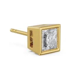 EMORI Yellow Gold 1 CT Solitaire Studs for Men image 3