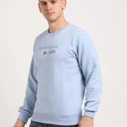 Turtle Light Blue Relaxed Fit Printed Sweatshirt image 3