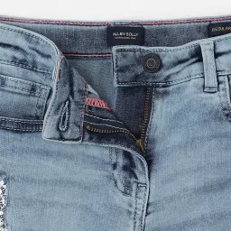 Allen Solly Kids Blue Regular Fit Short image 3