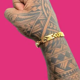 Dynamic Retail Global Gold-Plated Stainless Steel Bracelet image 3