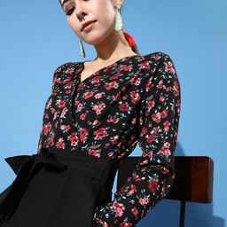 KASSUALLY Women Stylish Black Printed Elevated Bottom Jumpsuit-picture-11
