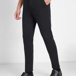 Peregrine By Pantaloons Black Slim Fit Trousers image 3