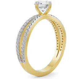 Emori 18k Yellow Gold & Diamond Finley Solitaire Engagement Ring image 3