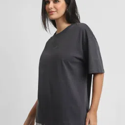 Forever 21 Grey Cotton Printed T-Shirt image 3