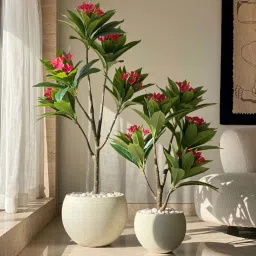 Mason Home Light Pink & Green Pvc Artificial Plant image 3