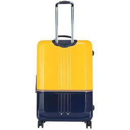 TOMMY HILFIGER Twins Pro Yellow & Navy 8 Wheels Large Hard Cabin Trolley Bag image 3