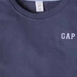 GAP Boys Blue Blended Printed Sweatshirt image 3
