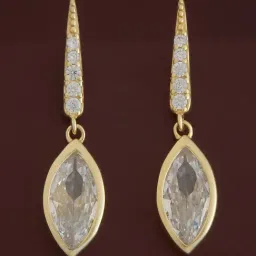 kushal's fashion jewellery Kushal's 92.5 Silver White Gold Polished Earrings for Women-picture-18