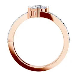 Sparkles Lab Grown Diamond 14k (585) Rose Gold Ring Women image 3